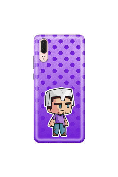 HUAWEI - P20 - Soft Clear Case - Purple Shield Crafter