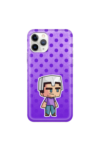 APPLE - iPhone 11 Pro - Soft Clear Case - Purple Shield Crafter