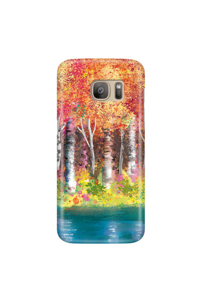 SAMSUNG - Galaxy S7 - 3D Snap Case - Calm Birch Trees