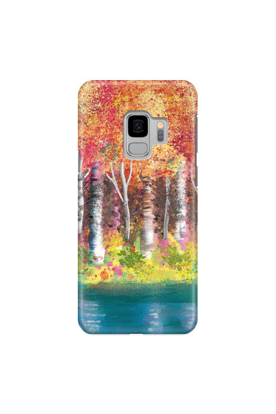 SAMSUNG - Galaxy S9 - 3D Snap Case - Calm Birch Trees