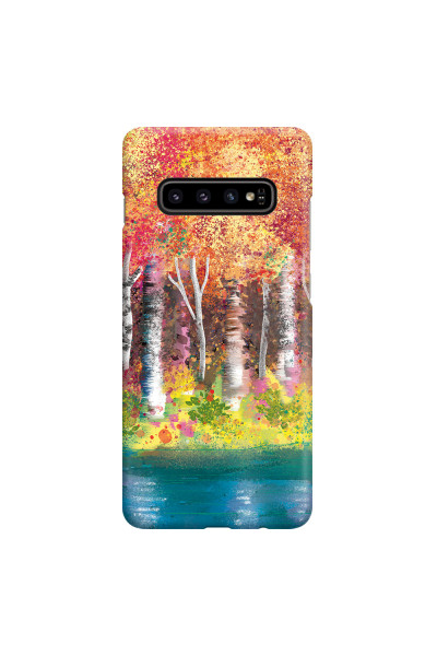 SAMSUNG - Galaxy S10 - 3D Snap Case - Calm Birch Trees