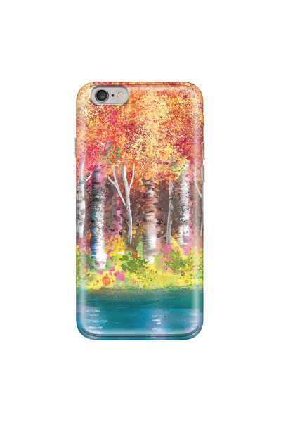 APPLE - iPhone 6S - Soft Clear Case - Calm Birch Trees