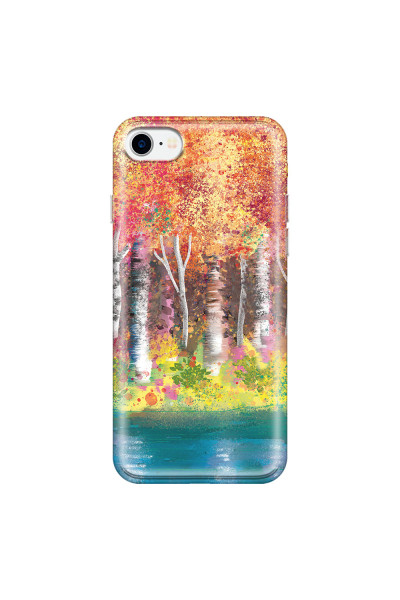 APPLE - iPhone 7 - Soft Clear Case - Calm Birch Trees