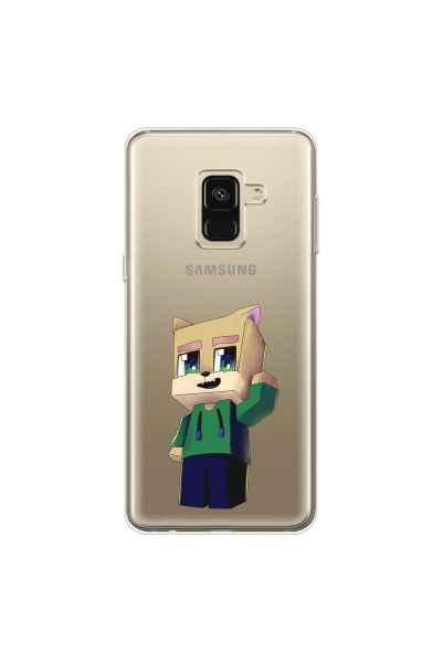 SAMSUNG - Galaxy A8 - Soft Clear Case - Clear Fox Player