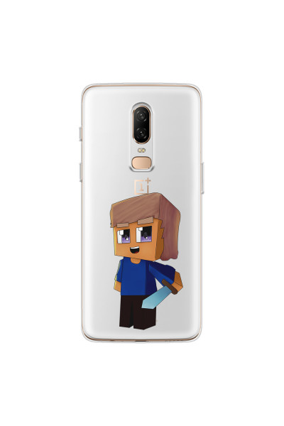 ONEPLUS - OnePlus 6 - Soft Clear Case - Clear Sword Kid