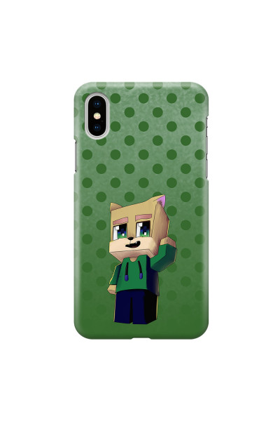 APPLE - iPhone XS Max - 3D Snap Case - Green Fox Player