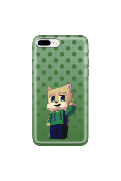 APPLE - iPhone 7 Plus - Soft Clear Case - Green Fox Player