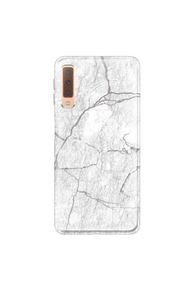 SAMSUNG - Galaxy A7 2018 - Soft Clear Case - Pure Marble Collection II.