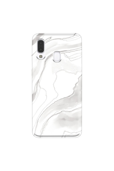 SAMSUNG - Galaxy A40 - Soft Clear Case - Pure Marble Collection III.