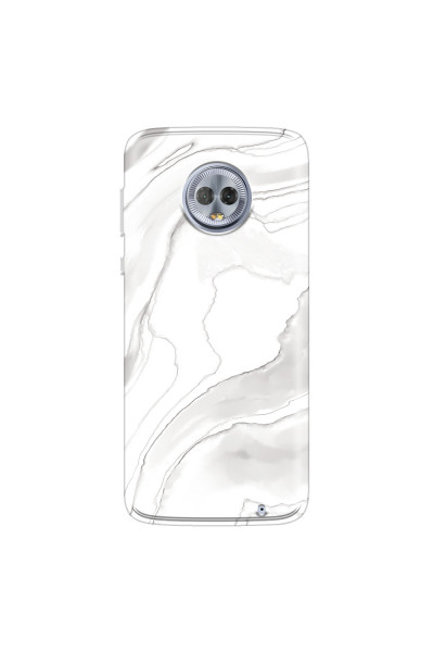 MOTOROLA by LENOVO - Moto G6 Plus - Soft Clear Case - Pure Marble Collection III.