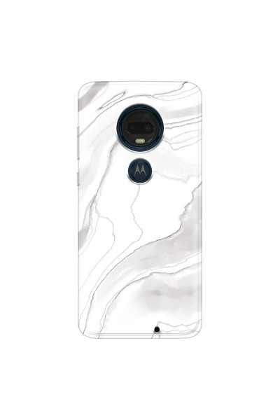MOTOROLA by LENOVO - Moto G7 Plus - Soft Clear Case - Pure Marble Collection III.