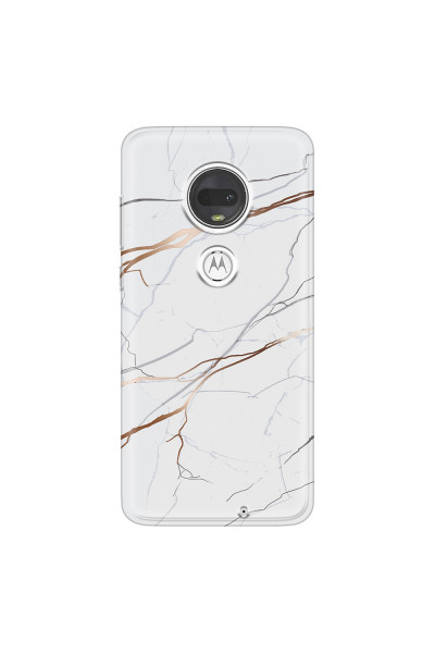 MOTOROLA by LENOVO - Moto G7 - Soft Clear Case - Pure Marble Collection IV.