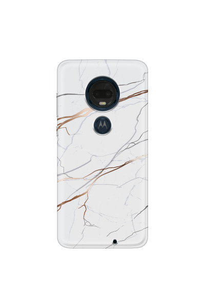MOTOROLA by LENOVO - Moto G7 Plus - Soft Clear Case - Pure Marble Collection IV.
