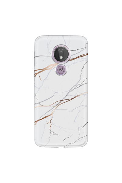 MOTOROLA by LENOVO - Moto G7 Power - Soft Clear Case - Pure Marble Collection IV.