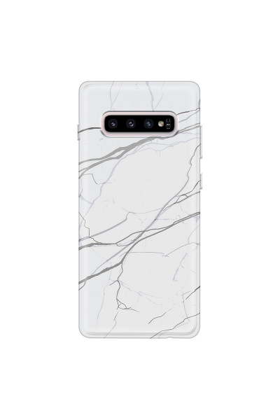SAMSUNG - Galaxy S10 - Soft Clear Case - Pure Marble Collection V.