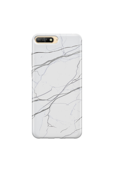 HUAWEI - Y6 2018 - Soft Clear Case - Pure Marble Collection V.