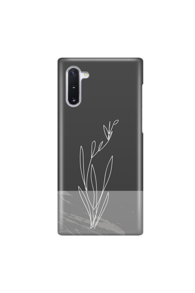 SAMSUNG - Galaxy Note 10 - 3D Snap Case - Dark Grey Marble Flower