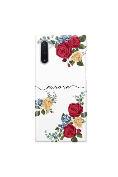 SAMSUNG - Galaxy Note 10 - 3D Snap Case - Red Floral Handwritten