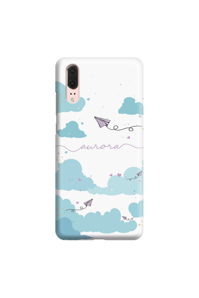 HUAWEI - P20 - 3D Snap Case - Up in the Clouds Purple