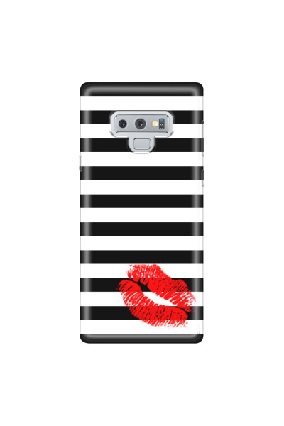 SAMSUNG - Galaxy Note 9 - Soft Clear Case - B&W Lipstick