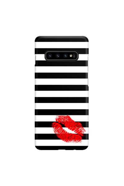 SAMSUNG - Galaxy S10 - 3D Snap Case - B&W Lipstick