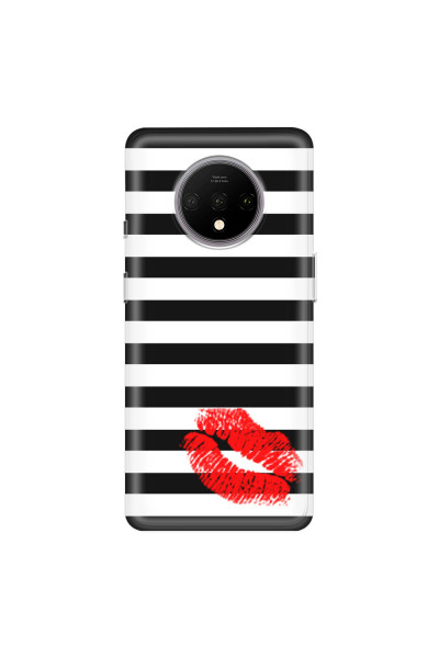 ONEPLUS - OnePlus 7T - Soft Clear Case - B&W Lipstick