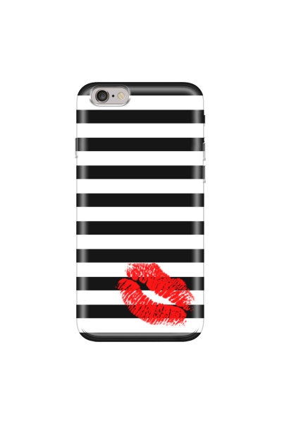 APPLE - iPhone 6S - Soft Clear Case - B&W Lipstick