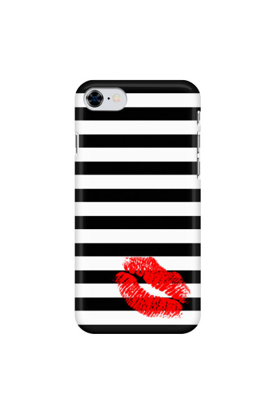 APPLE - iPhone 8 - 3D Snap Case - B&W Lipstick