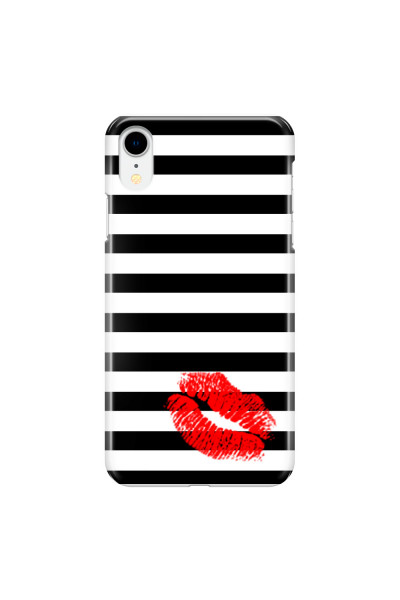 APPLE - iPhone XR - 3D Snap Case - B&W Lipstick