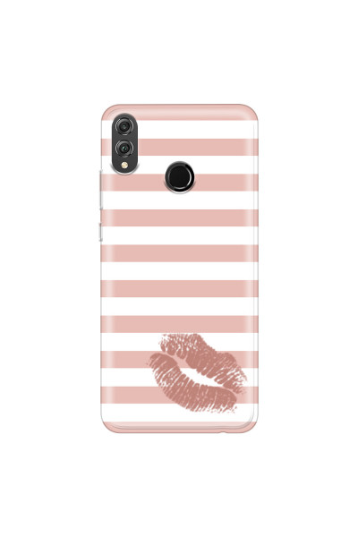 HONOR - Honor 8X - Soft Clear Case - Pink Lipstick