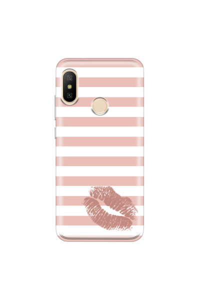 XIAOMI - Mi A2 - Soft Clear Case - Pink Lipstick