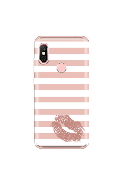 XIAOMI - Redmi Note 6 Pro - Soft Clear Case - Pink Lipstick