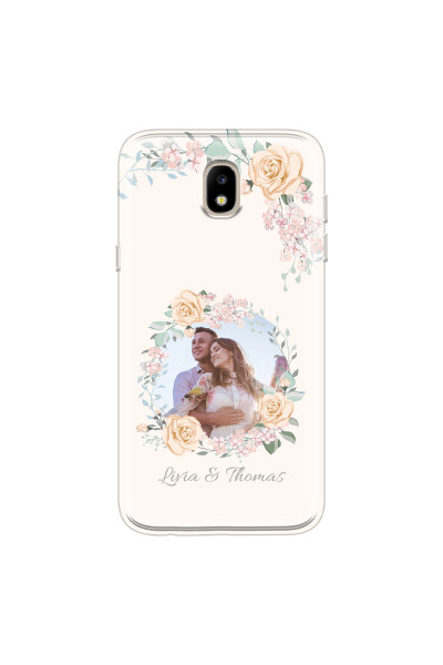 SAMSUNG - Galaxy J3 2017 - Soft Clear Case - Frame Of Roses