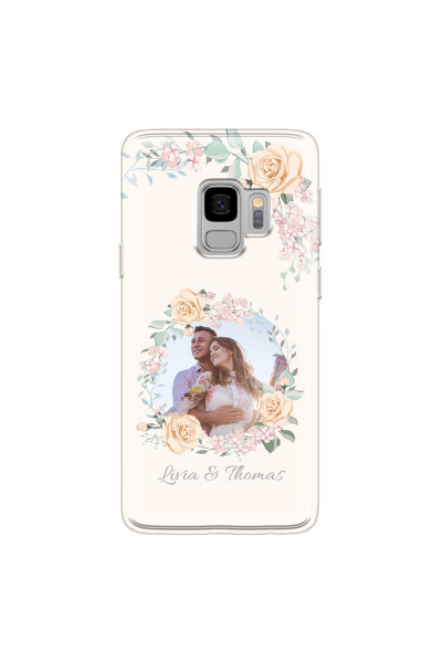 SAMSUNG - Galaxy S9 - Soft Clear Case - Frame Of Roses