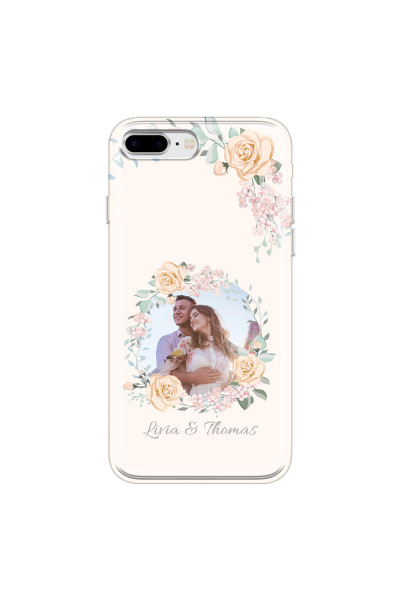 APPLE - iPhone 8 Plus - Soft Clear Case - Frame Of Roses