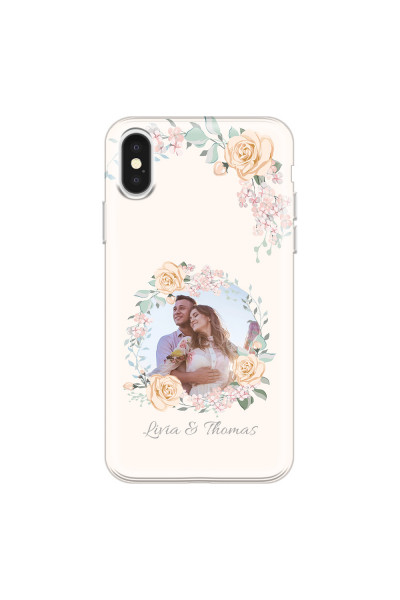 APPLE - iPhone X - Soft Clear Case - Frame Of Roses