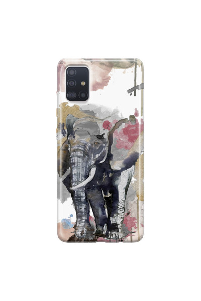 SAMSUNG - Galaxy A51 - Soft Clear Case - Elephant