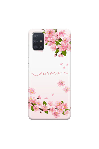 SAMSUNG - Galaxy A51 - Soft Clear Case - Sakura Handwritten