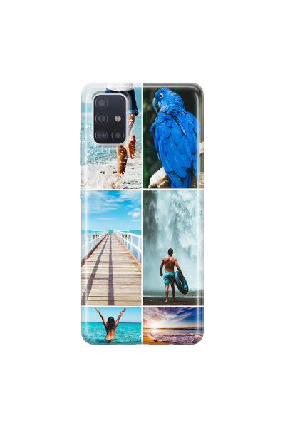 SAMSUNG - Galaxy A71 - Soft Clear Case - Collage of 6