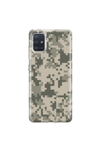 SAMSUNG - Galaxy A71 - Soft Clear Case - Digital Camouflage