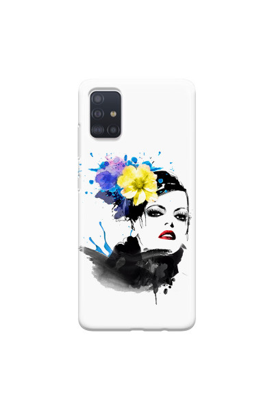 SAMSUNG - Galaxy A71 - Soft Clear Case - Floral Beauty