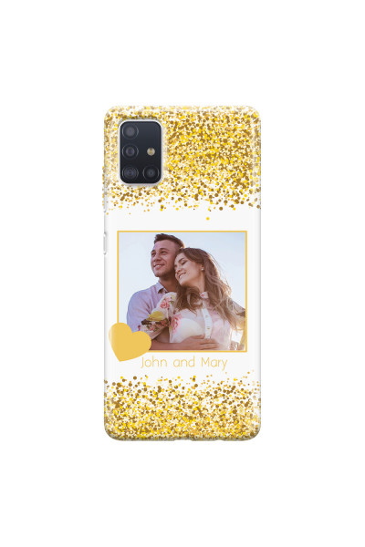 SAMSUNG - Galaxy A71 - Soft Clear Case - Gold Memories