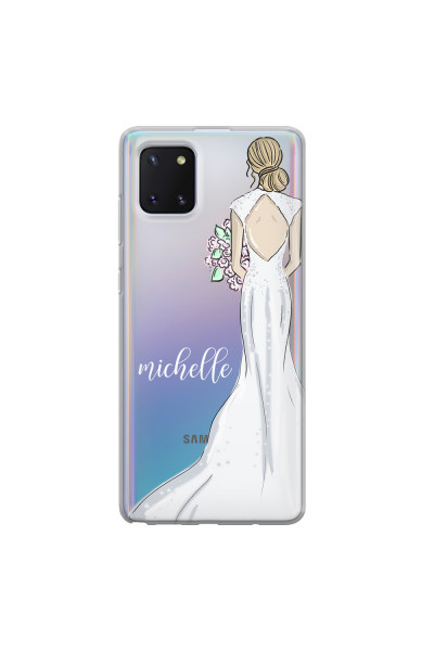 SAMSUNG - Galaxy Note 10 Lite - Soft Clear Case - Bride To Be Blonde