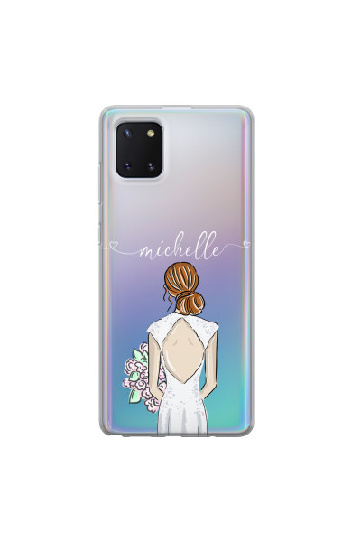 SAMSUNG - Galaxy Note 10 Lite - Soft Clear Case - Bride To Be Redhead II.