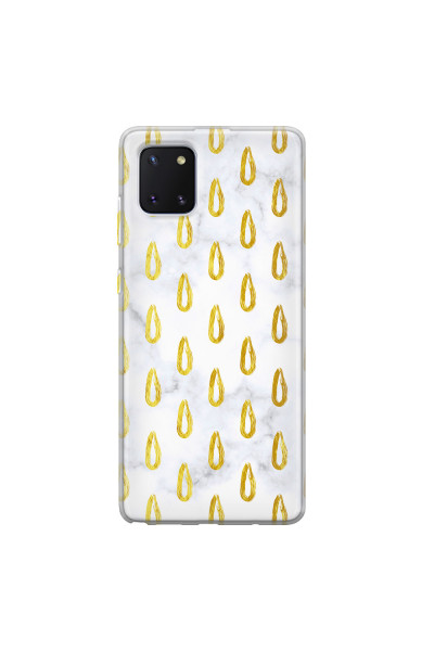 SAMSUNG - Galaxy Note 10 Lite - Soft Clear Case - Marble Drops