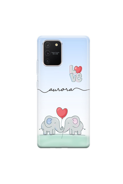 SAMSUNG - Galaxy S10 Lite - Soft Clear Case - Elephants in Love