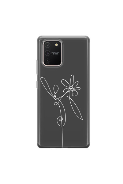 SAMSUNG - Galaxy S10 Lite - Soft Clear Case - Flower In The Dark