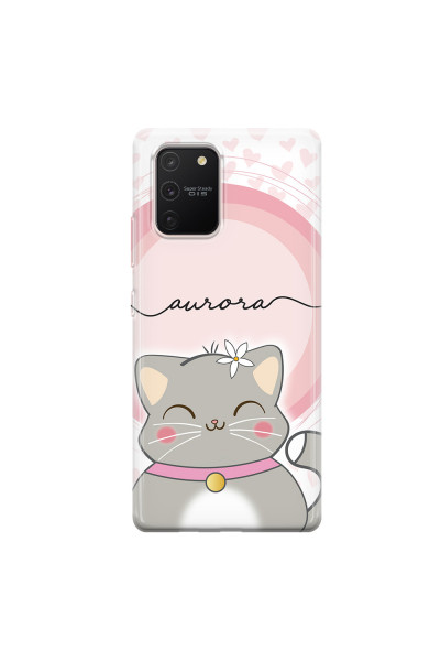SAMSUNG - Galaxy S10 Lite - Soft Clear Case - Kitten Handwritten