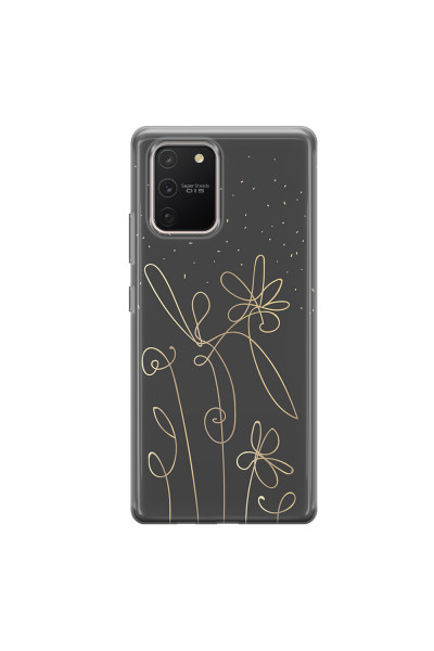 SAMSUNG - Galaxy S10 Lite - Soft Clear Case - Midnight Flowers