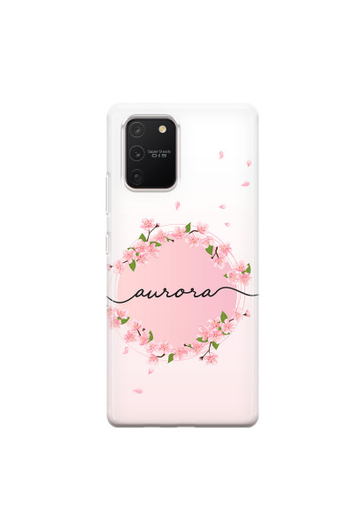 SAMSUNG - Galaxy S10 Lite - Soft Clear Case - Sakura Handwritten Circle